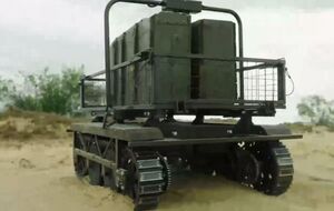 Робот имеет гусеничный ход