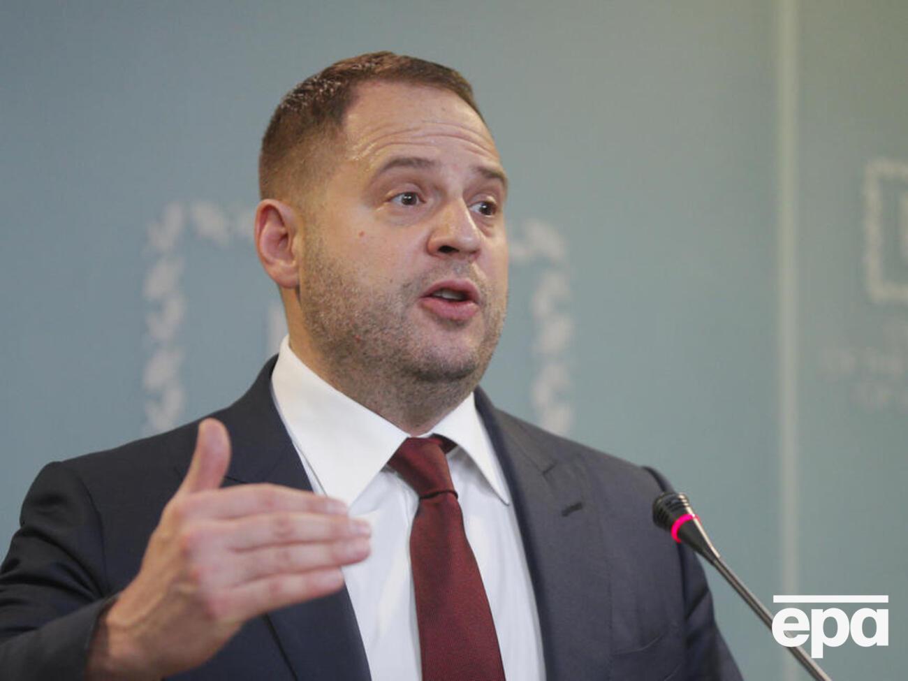 Ермак подчеркнул, что знает Тищенко давно