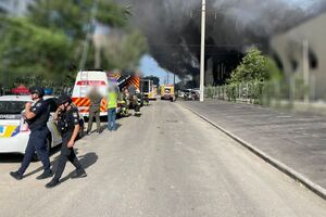 Після прильоту в Одесі почалася пожежа