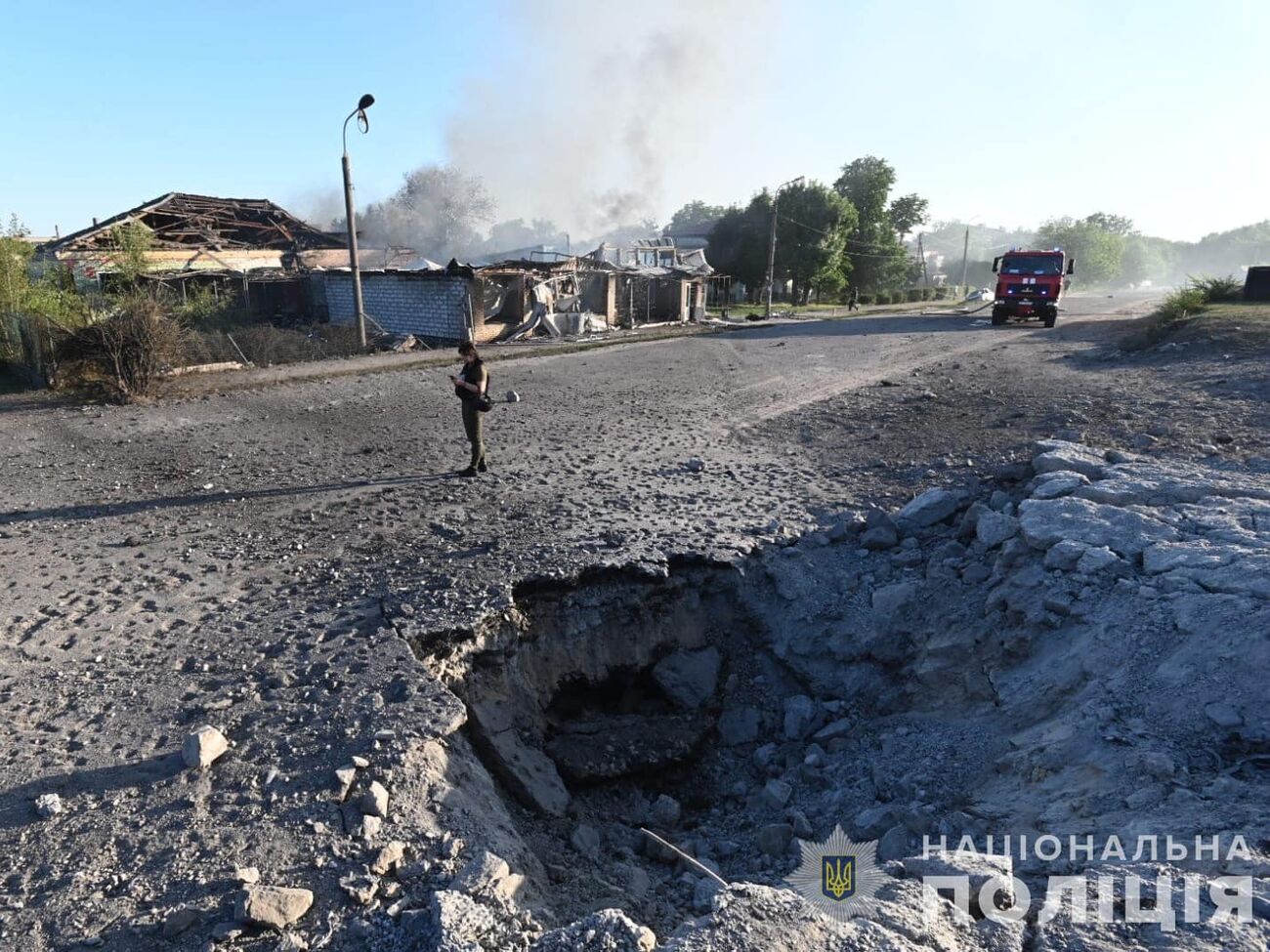 Окупанти завдали двох ракетних ударів по території Вільнянська о 17.40, повідомили в поліції
