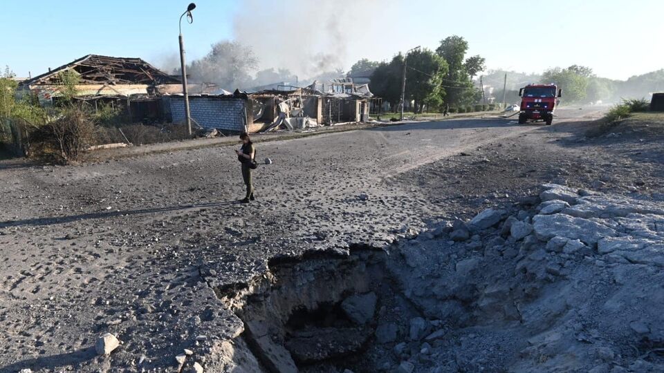 Окупанти завдали двох ракетних ударів по території Вільнянська о 17.40, повідомили в поліції