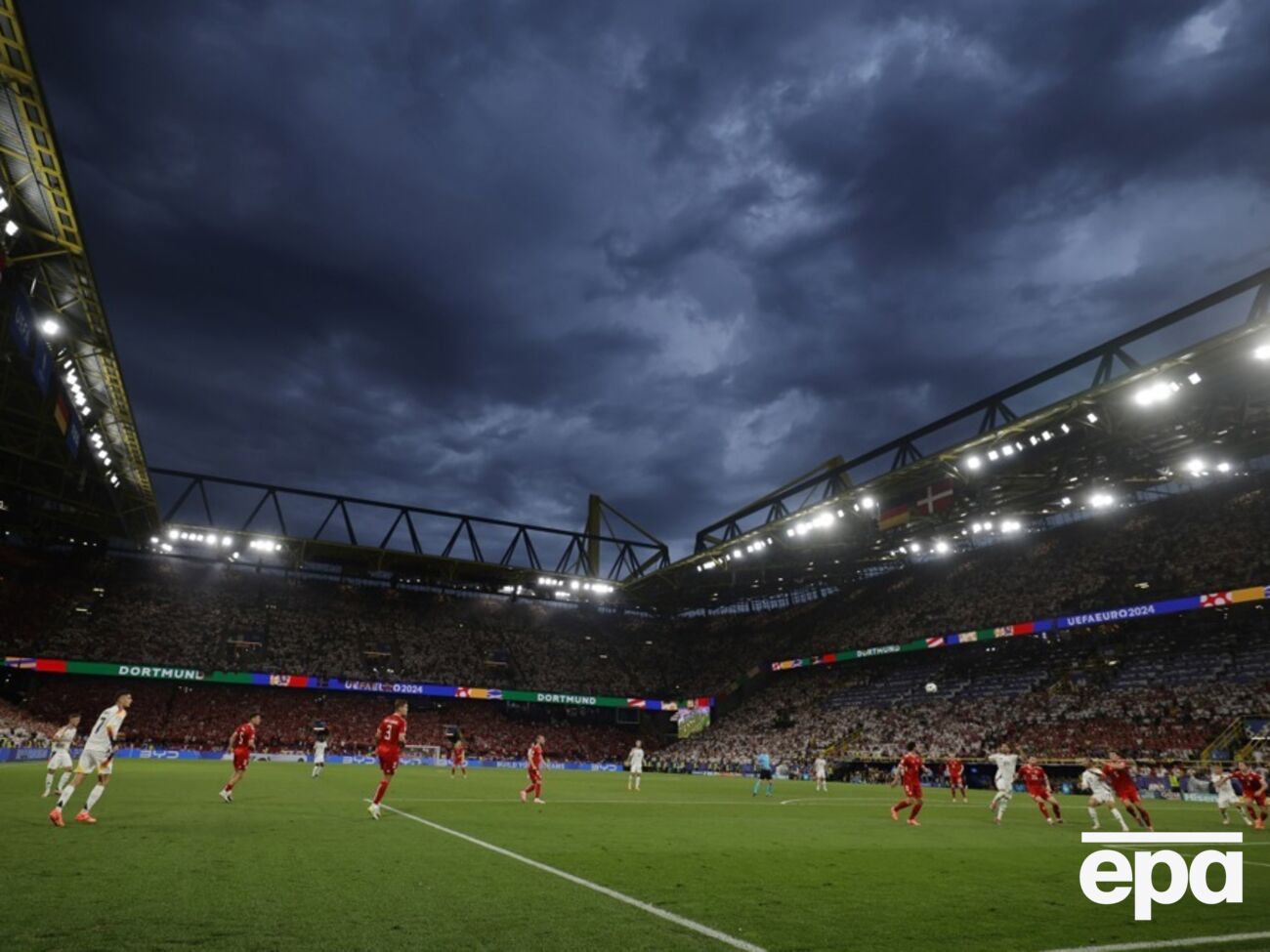 В Дортмунде шел ливень