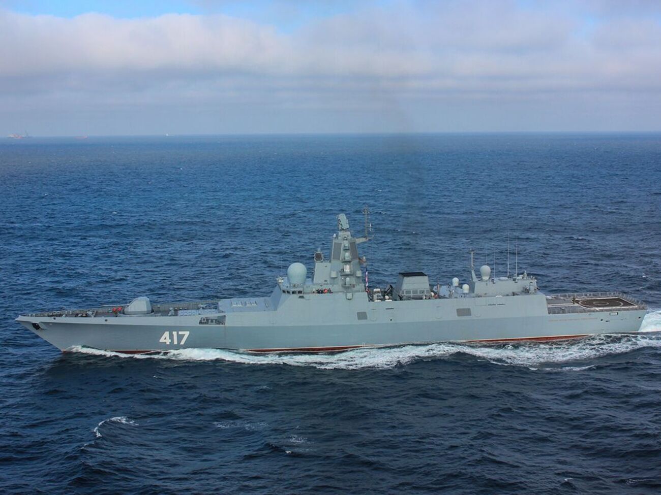 Фрегат "Адмирал Горшков" направляется на Кубу в составе отряда ВМФ РФ