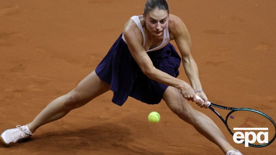 Костюк второй раз играла с вместе с Русе в полуфинале турнира Большого шлема