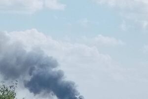 В Белгородской области пожар, перед ним слышали взрывы