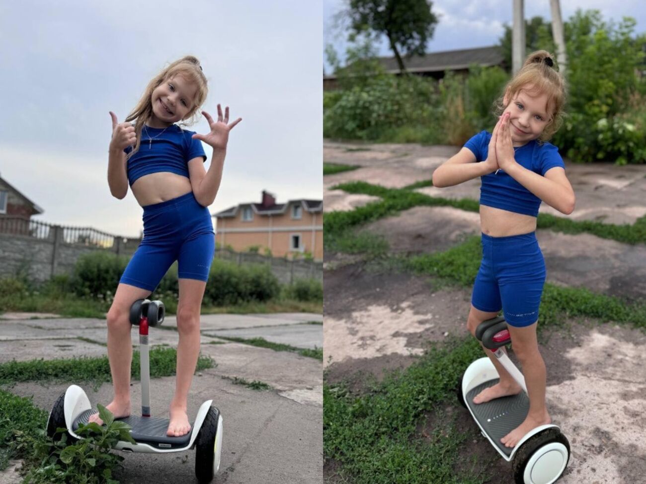 Алиса Яресько уже катается на сигвее по Сумам
