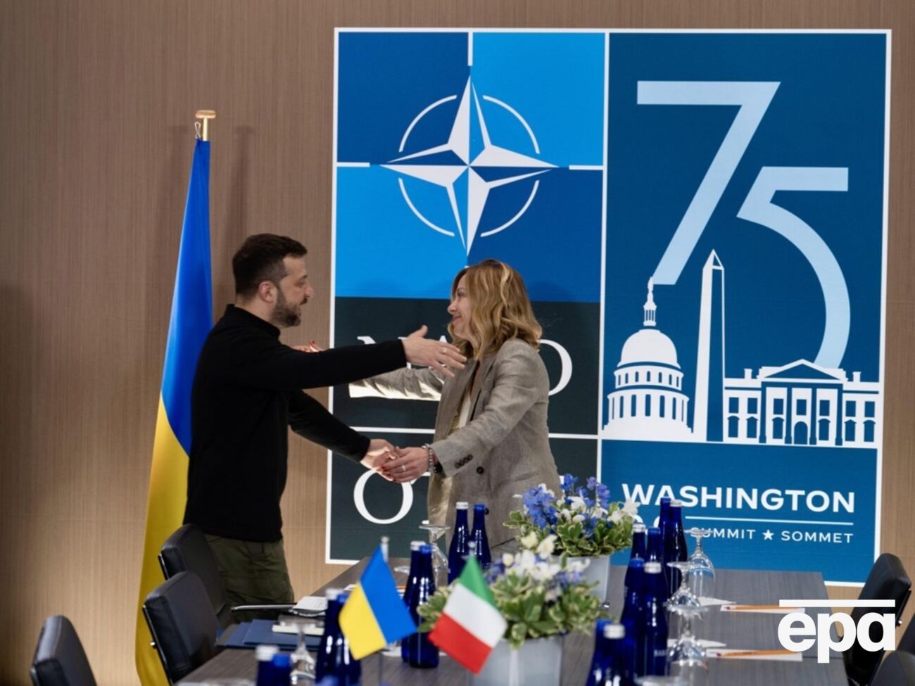 Зеленский и Мелони встретились на полях саммита НАТО