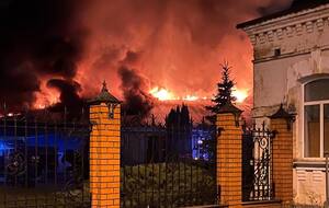 Губернатор Курской области заявил, что причина пожара – украинский беспилотник