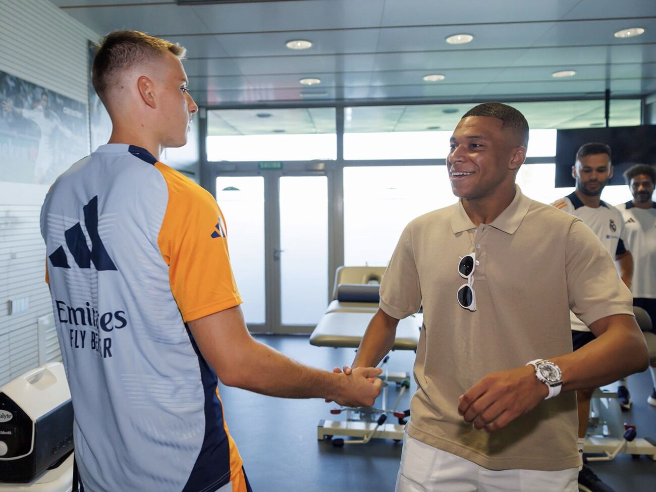 Мбаппе познакомился с Луниным, который выступает за "Реал"