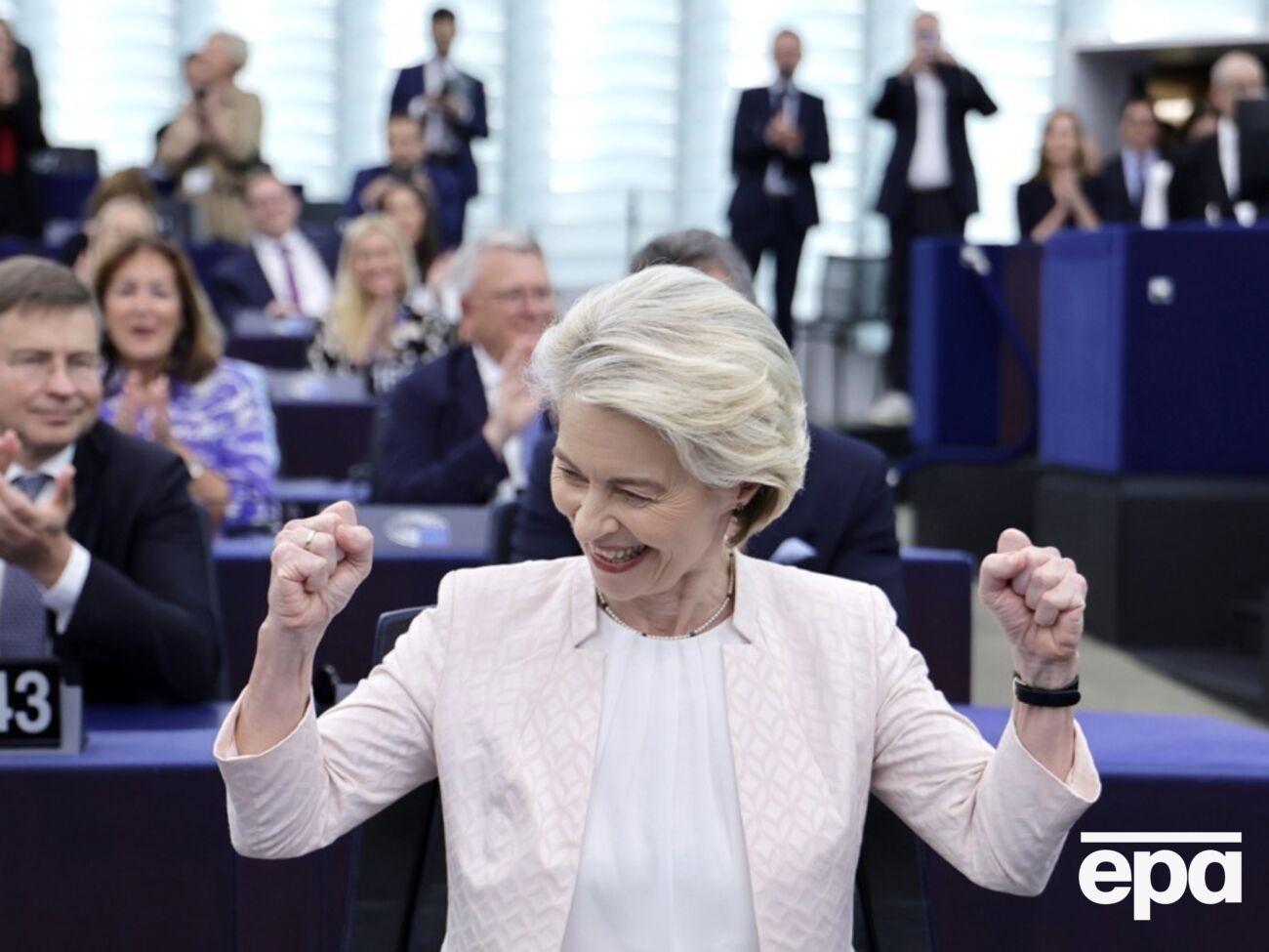 За фон дер Ляйен проголосовал 401 депутат