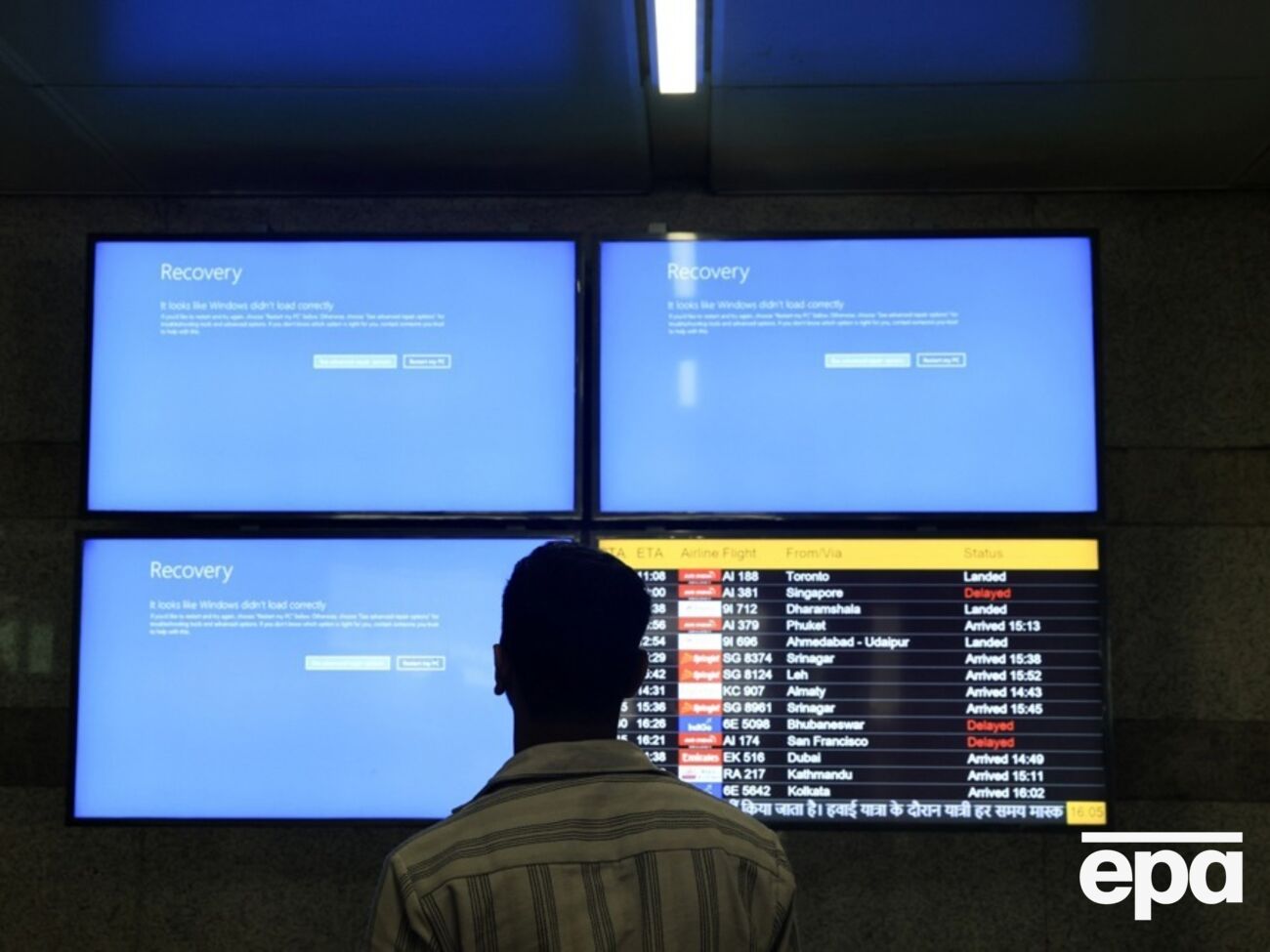 Збої через проблеми в Microsoft виникли в різних країнах