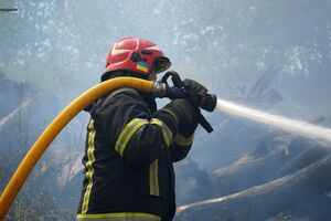 В Миргородском районе Полтавской области был пожар, его уже ликвидировали