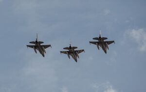 Два самолета F-16 ВВС Румынии вылетели с 86-й авиабазы Борча