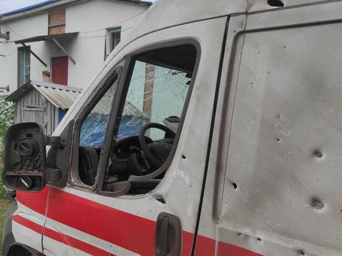 Оккупанты ударили по карете скорой помощи