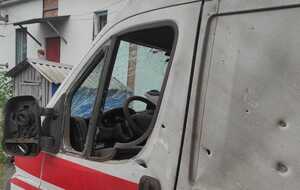 Оккупанты ударили по карете скорой помощи