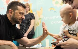 Зеленский в больнице пообщался с детьми