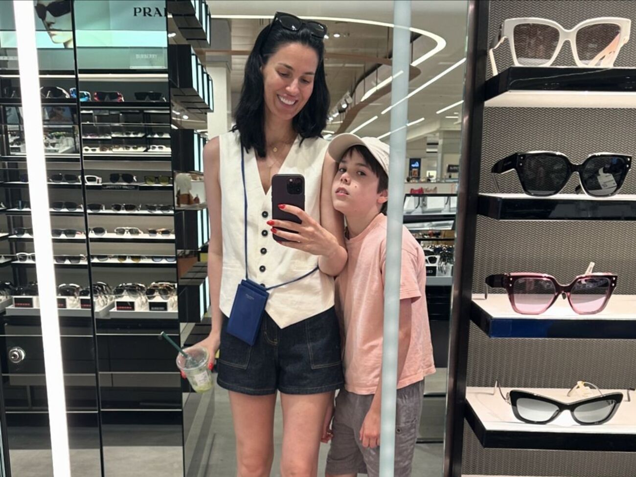 Ефросинина отдыхала с сыном