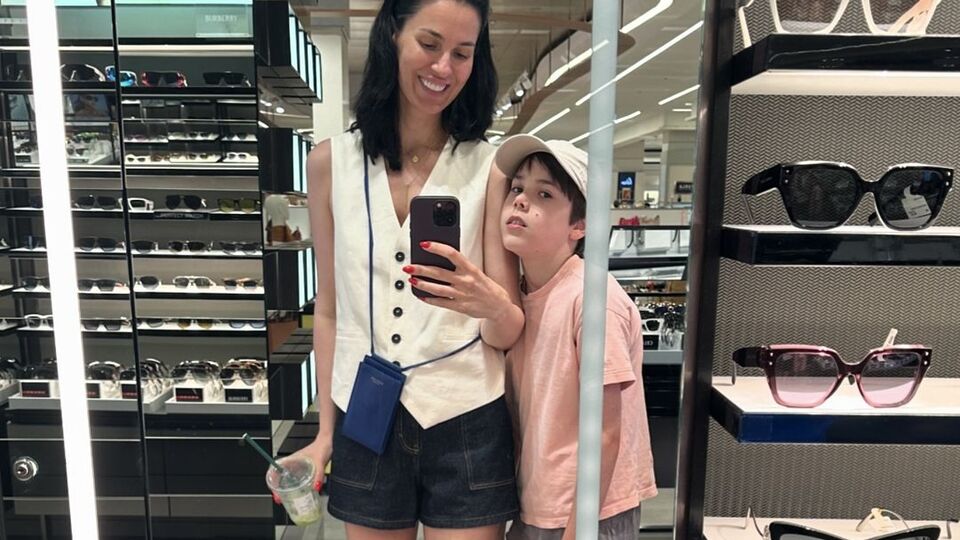 Ефросинина отдыхала с сыном