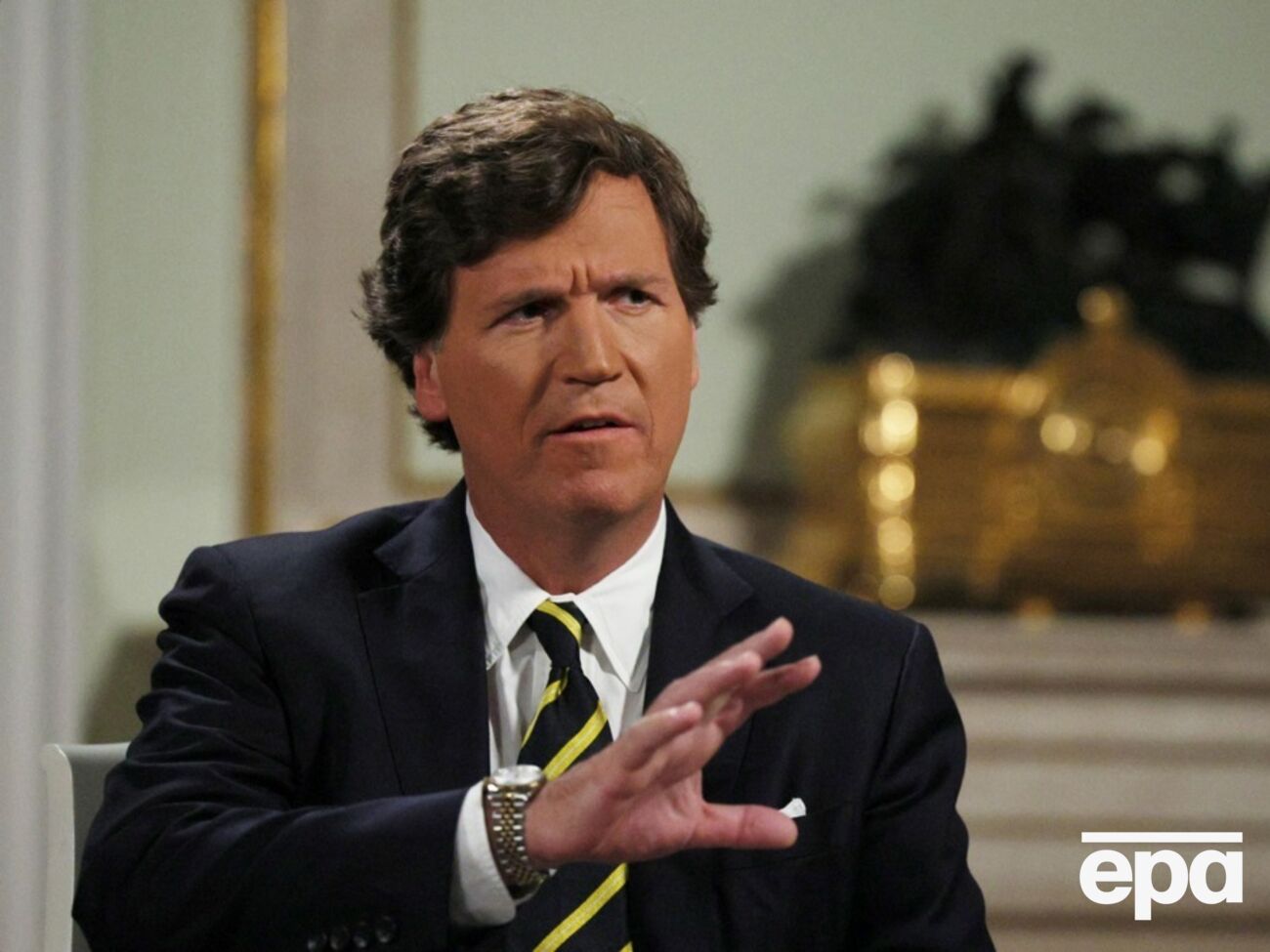 У лютому Карлсон (на фото) взяв інтерв'ю у Путіна