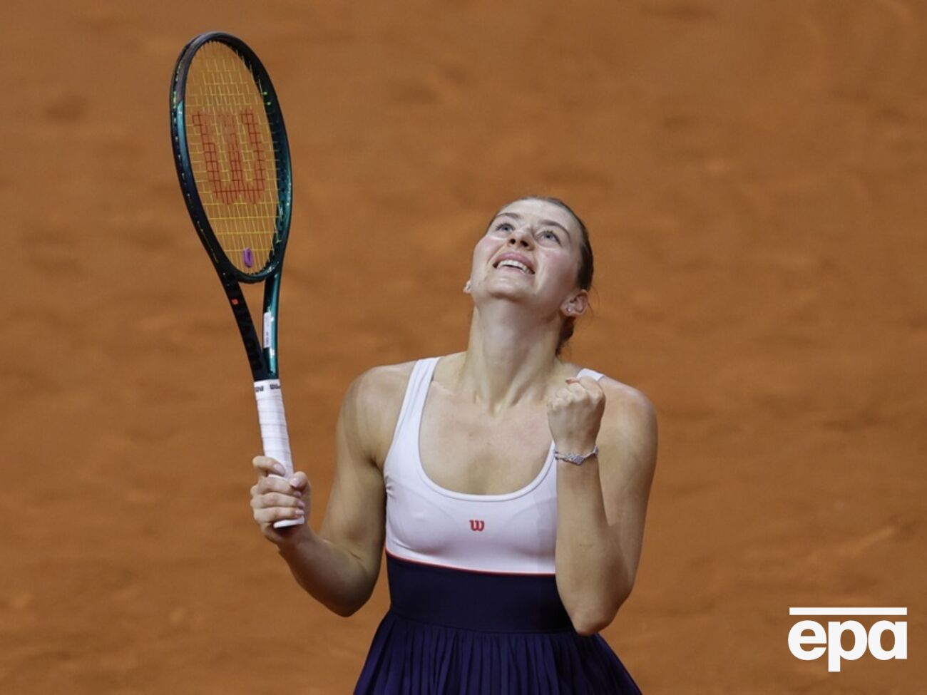 Костюк (на фото) у трьох сетах перемогла Саккарі