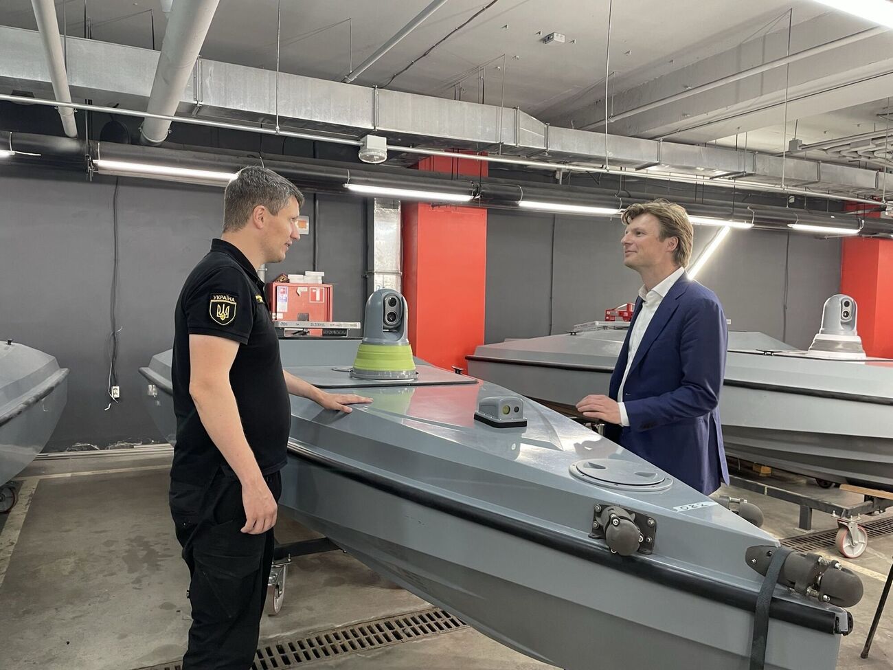 Брекельманс (справа) сообщил, что говорил с Боевым об инновационной мощи ВСУ