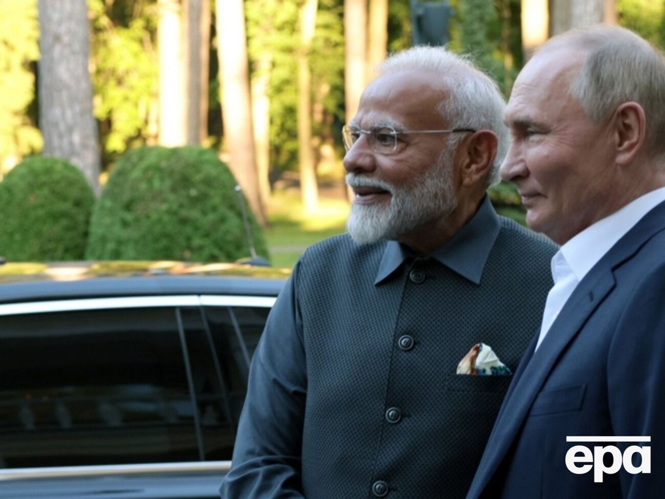 Моді під час зустрічі з Путіним заявив, що єдиним шляхом уперед у війні з Україною є "діалог і дипломатія"
