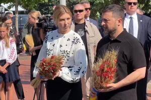 В Вашингтоне Зеленские возложили венки к памятнику жертвам Голодомора