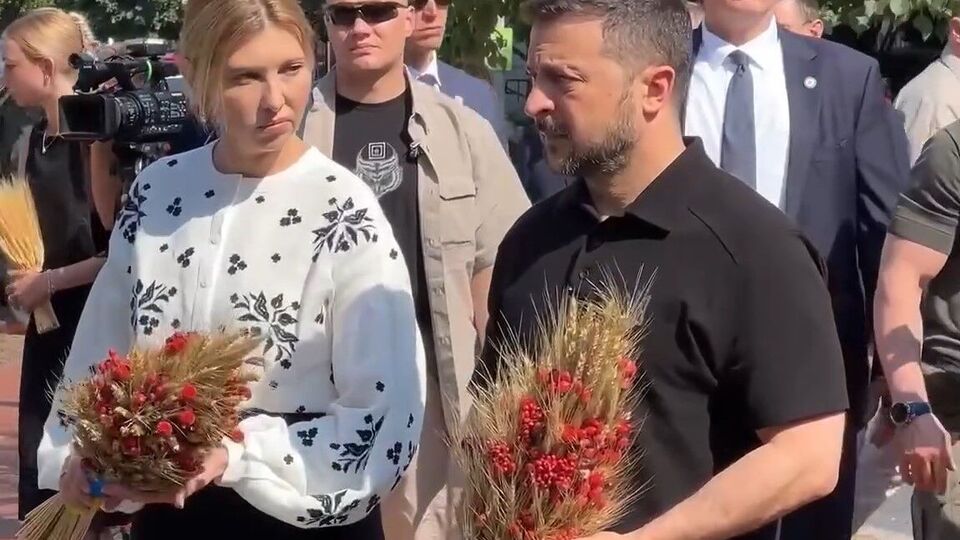 У Вашингтоні Зеленські поклали вінки до пам'ятника жертвам Голодомору
