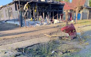 Предварительно, россияне обстреляли город из РСЗО "Смерч"