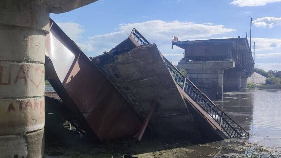 16 августа ВСУ взорвали мост через реку Сейм