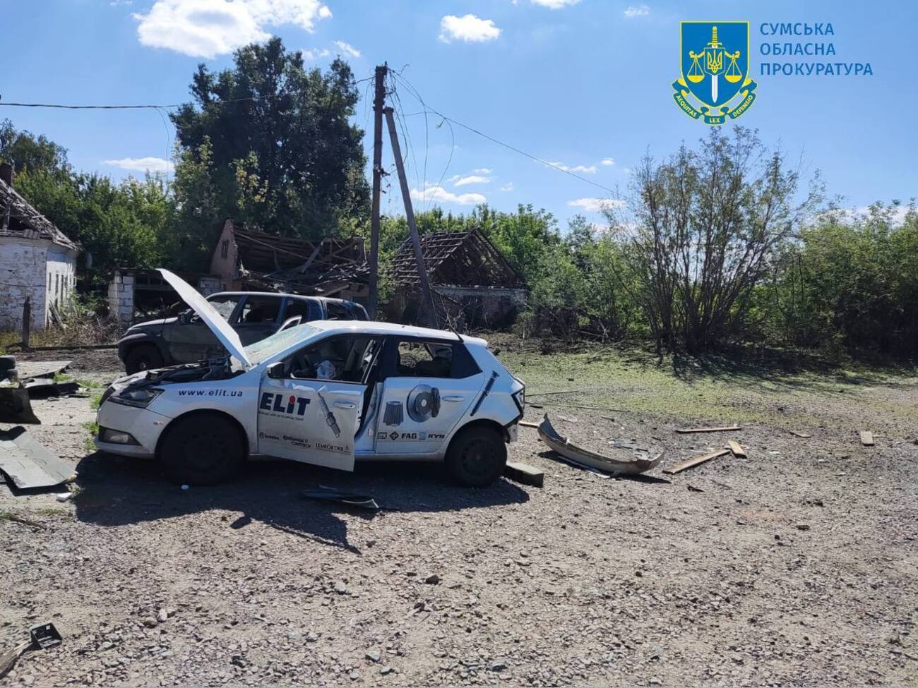 Оккупанты нанесли два авиаудара по городу Ворожба и сбросили авиабомбу на Белополье