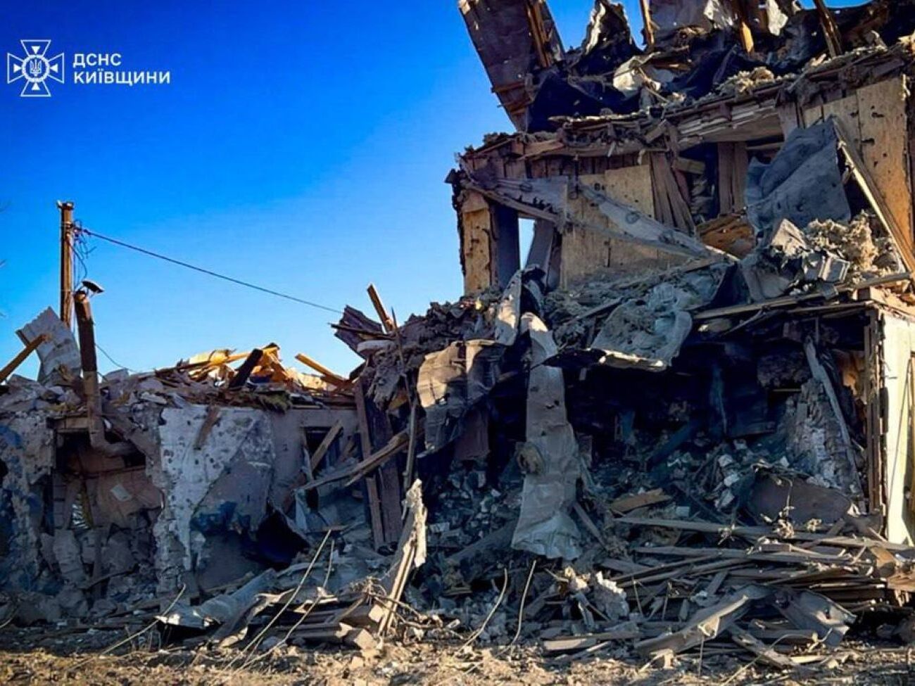 Два дома разрушены