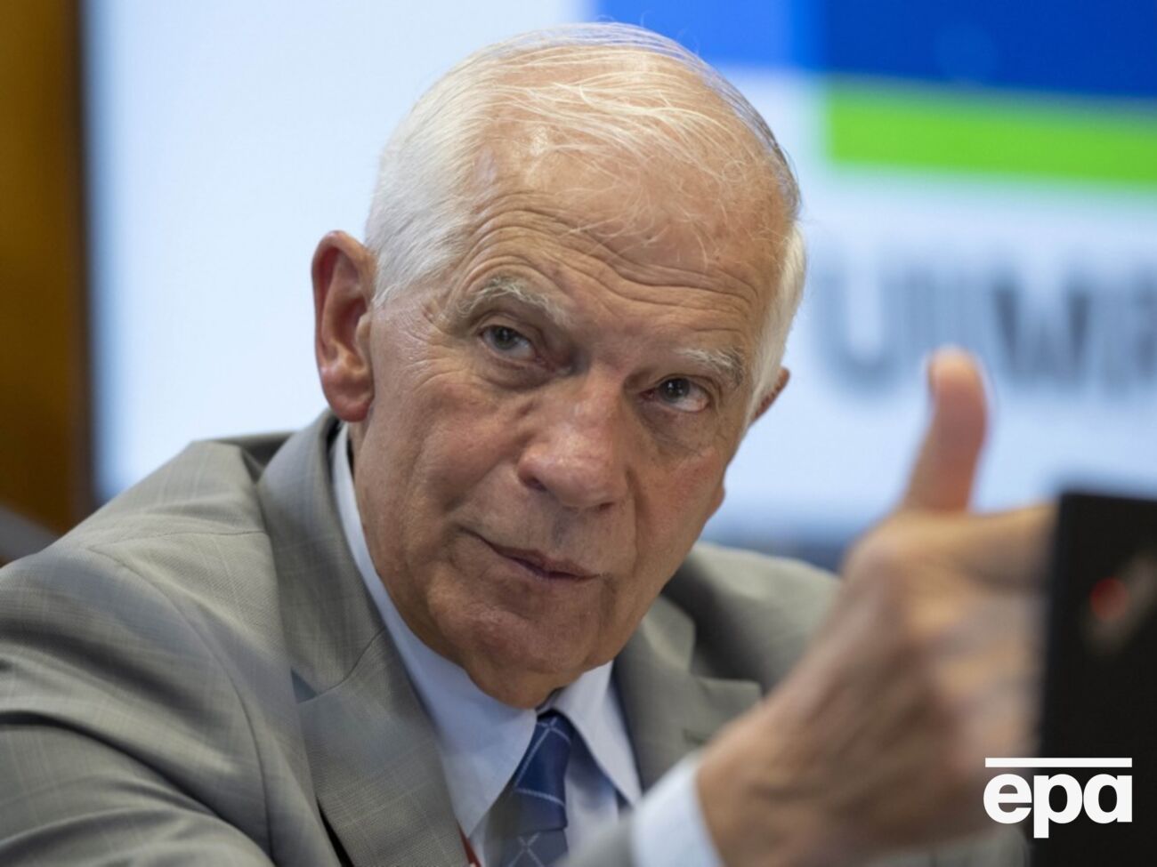 ЄС повністю підтримує боротьбу України проти російської агресії, сказав Боррель (на фото) Кулебі