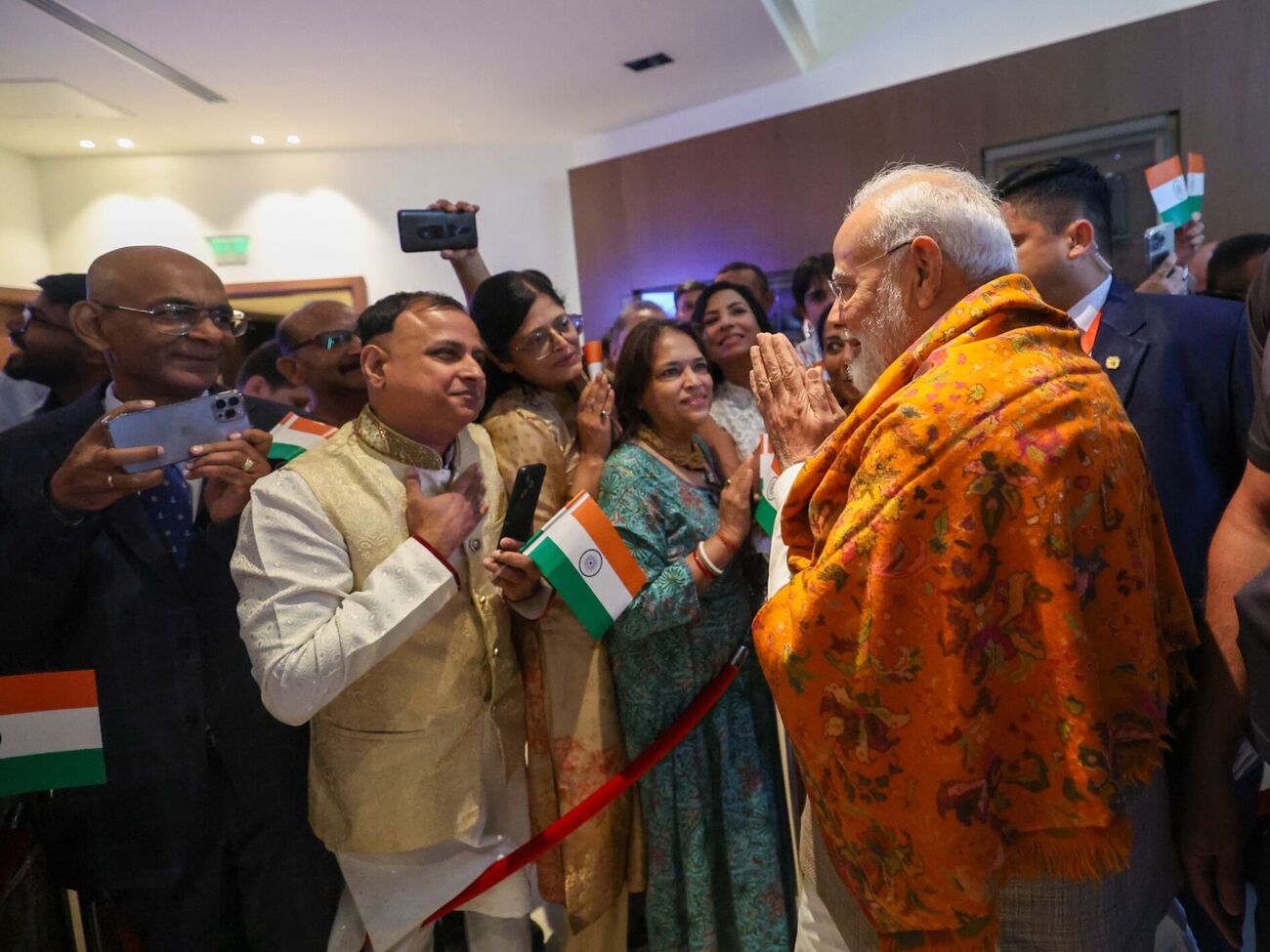 Моди уже встретился с представителями индийской диаспоры в Украине