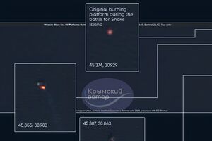 В Черном море загорелись так называемые вышки Бойко – буровые газо- и нефтедобывающие платформы у берегов Крыма