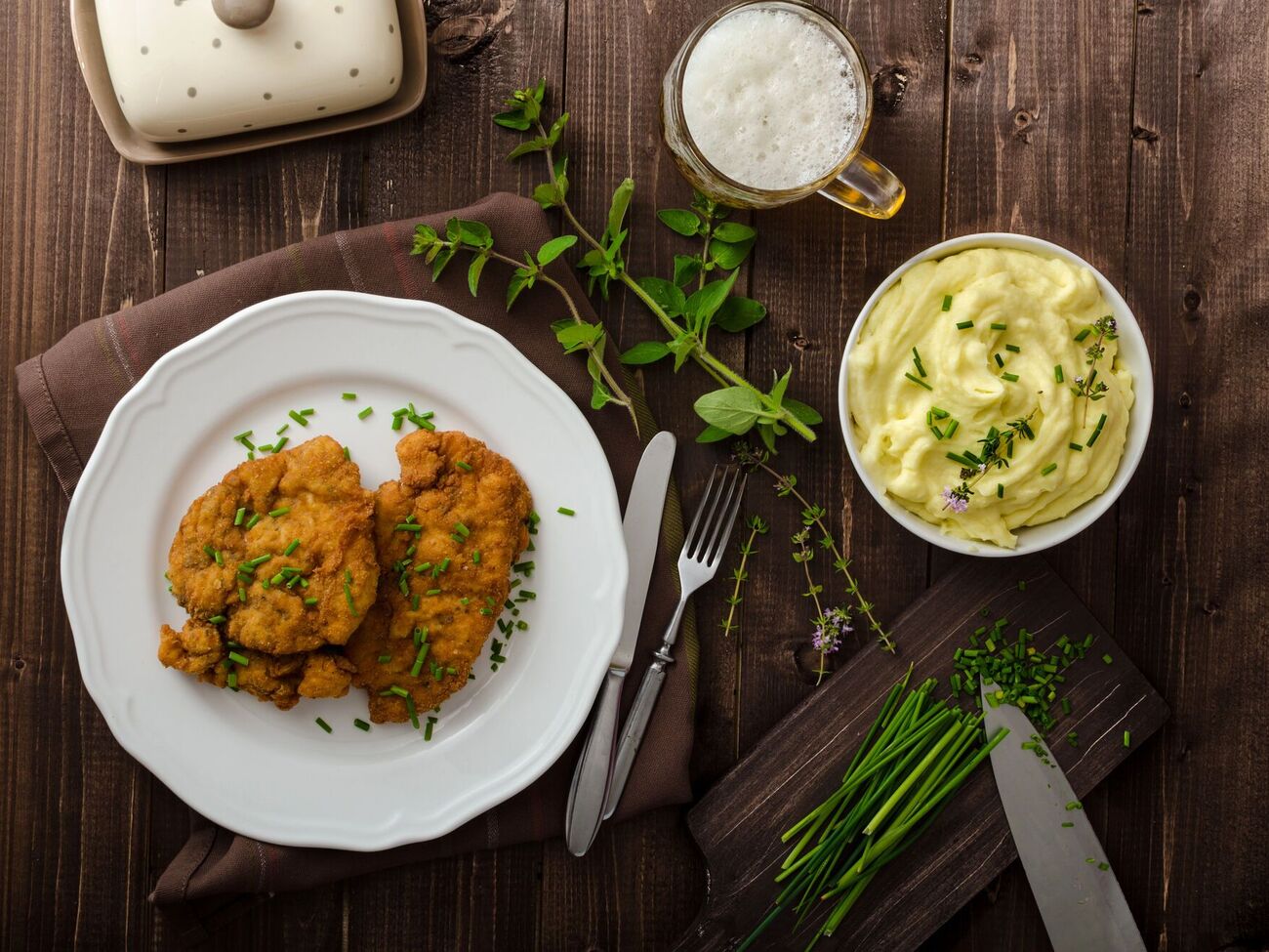 Шницель Кацурин посоветовал подавать с пюре