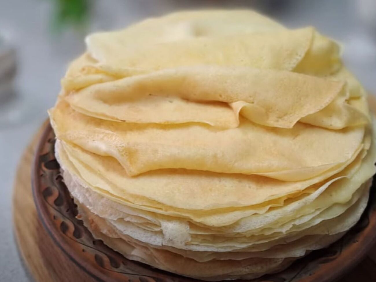 Все ингредиенты для блинов должны быть комнатной температуры