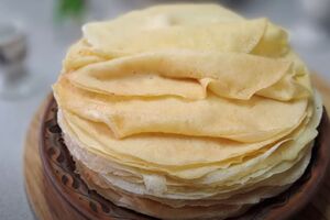 Все ингредиенты для блинов должны быть комнатной температуры