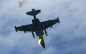 Украинские военные сбили российский самолет Су-25 на краматорском направлении, отметили в ОСГВ "Хортица"