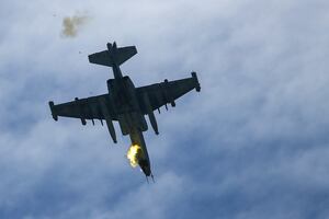 Українські військові збили російський літак Су-25 на краматорському напрямку, зазначили в ОСУВ "Хортиця"