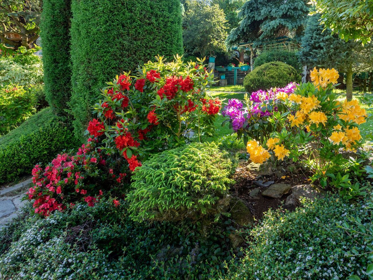 Яскраві кольори можна поєднувати між собою