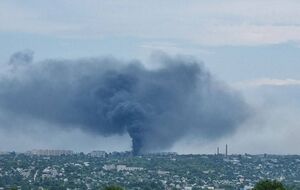 На заводе в Луганске произошел пожар