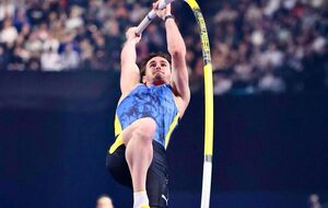 ЗМІ пишуть, що насправді спортсмен спочатку вдарився об перекладину гомілками, потім колінами й уже наприкінці торкнувся промежиною