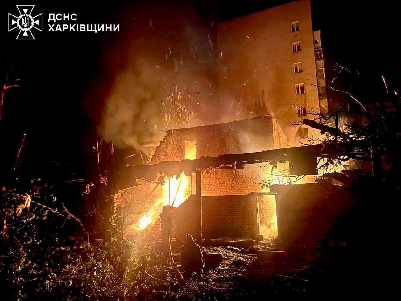 На місці атаки пошкоджено багатоповерхівки й приватні будинки