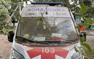 Повреждены автомобили купянского отделения "скорой" и постоянного пункта базирования Боровая