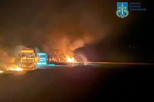 Атака произошла около 20.30 на трассе Сумы – Харьков