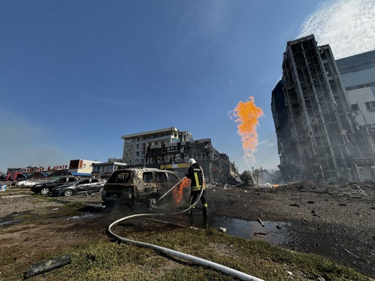 В Салтовском районе оккупанты взорвали газопровод