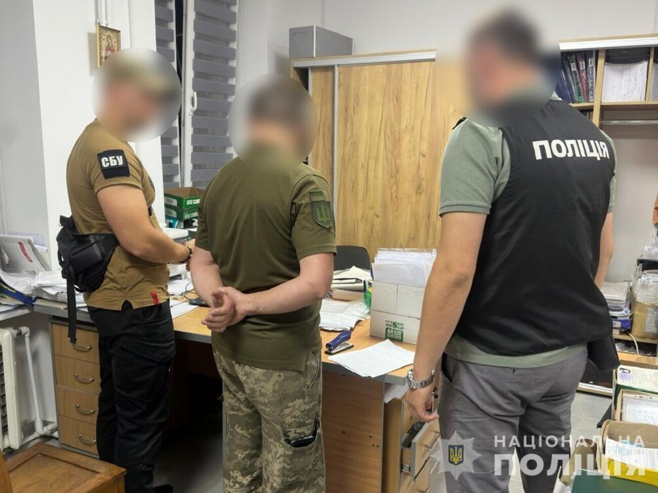 Двох із трьох затриманих суд уже заарештував, зазначили в Нацполіції