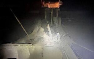 Российские оккупанты дважды обстреляли путепровод