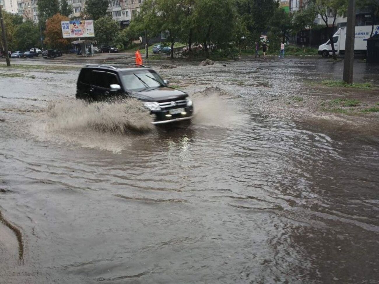 На улицах Одессы осложнено движение